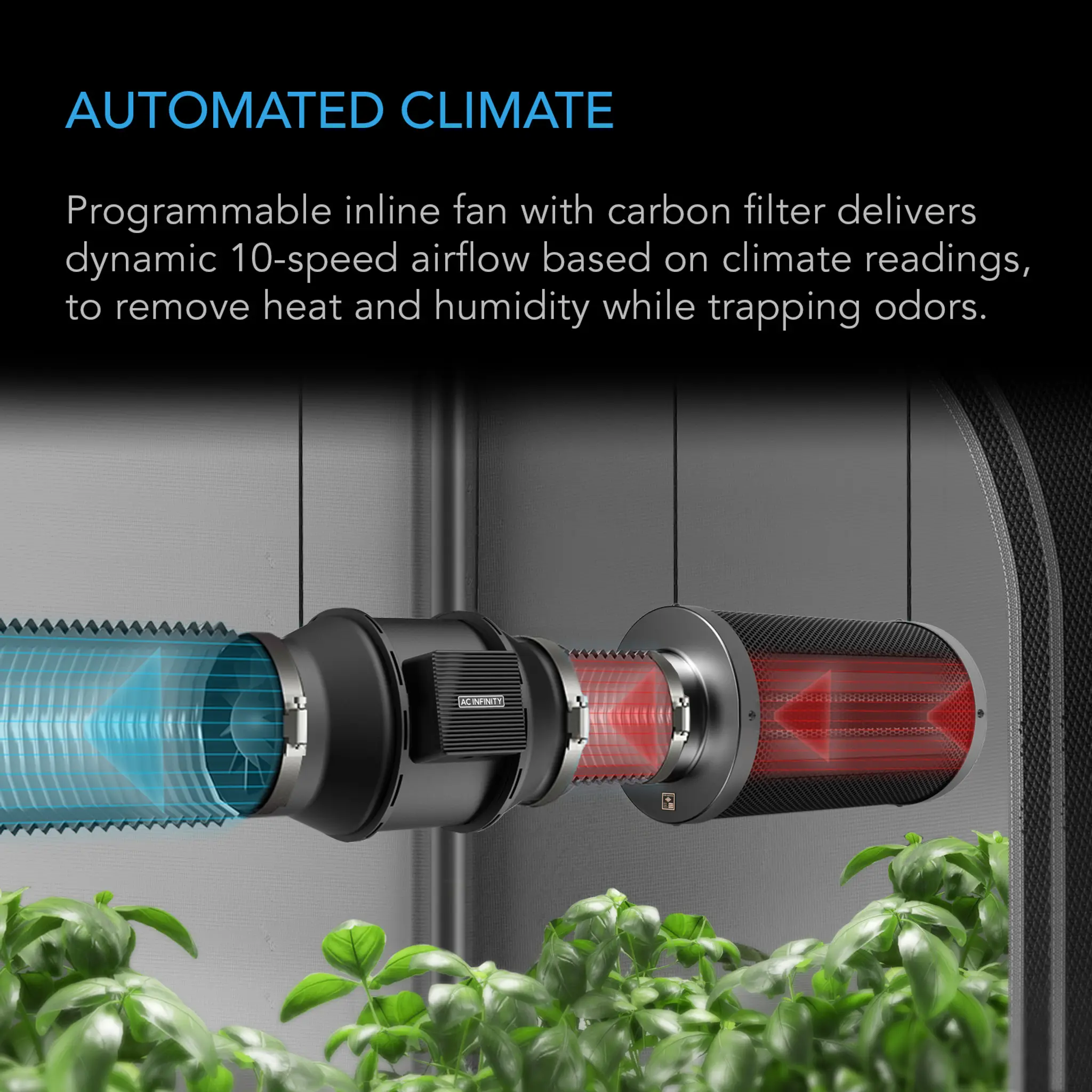 Advance Grow Zelt-System 90x90x180cm 260W 3-Pflanzen-Set Details 3