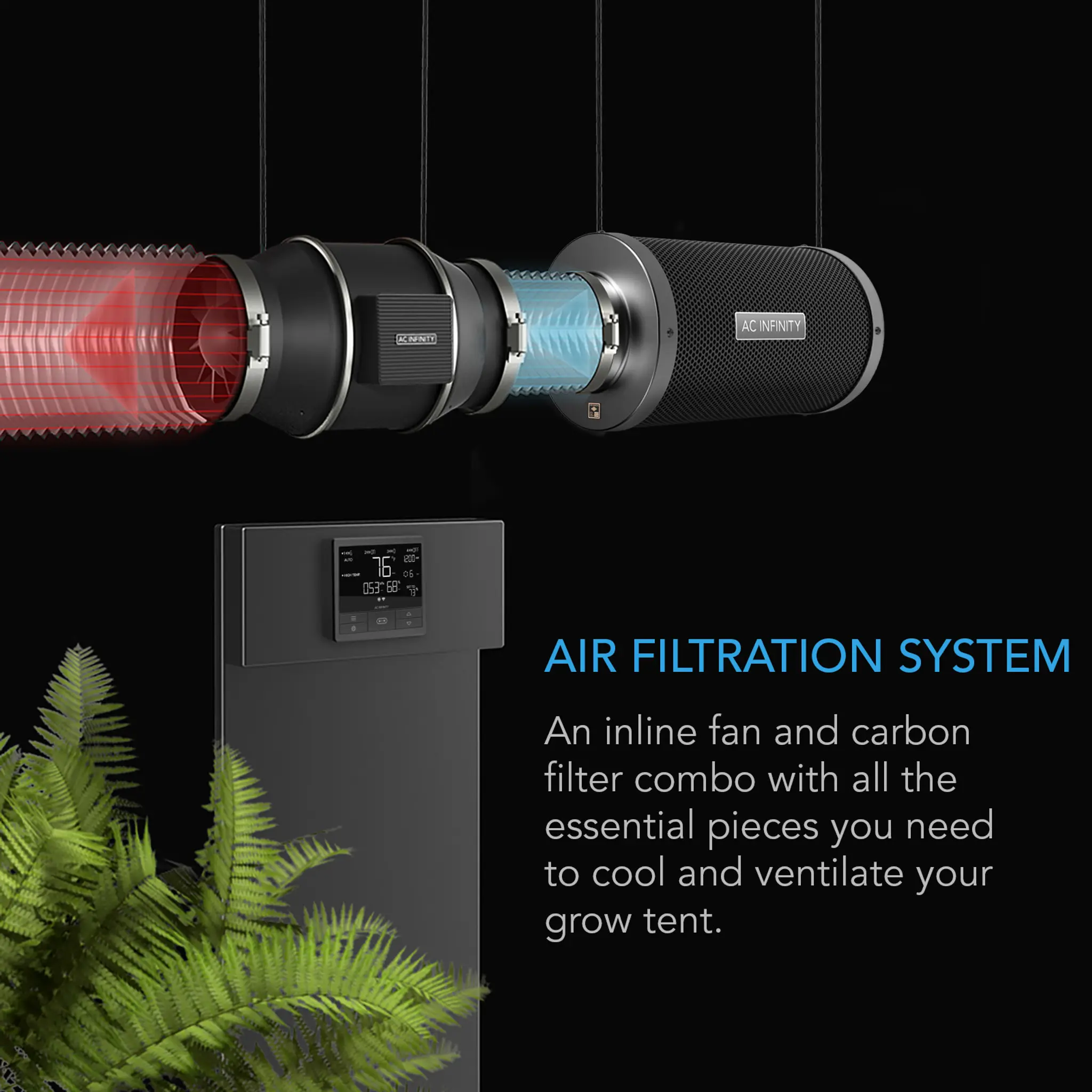 AC Infinity Luftfilter-Set PRO 200mm Details 1