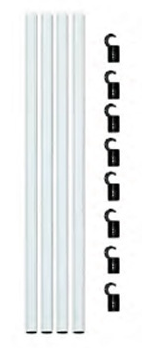 HOMEbox Fixture Poles Stangen-Set 120cm 22mm