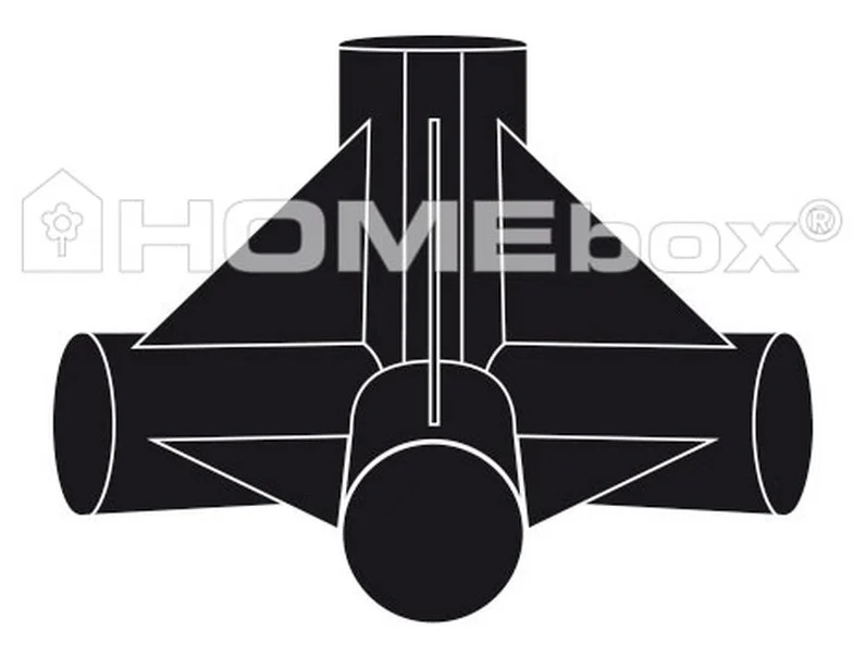 HOMEbox 4-Wege-Eckverbinder Spare Parts 16mm 4Stk
