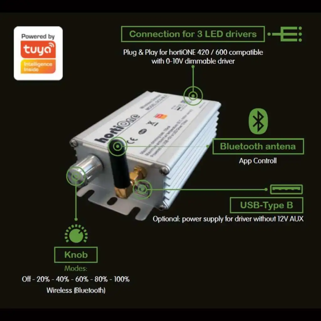 hortiONE Knob und Bluetooth Dimmer Details 2