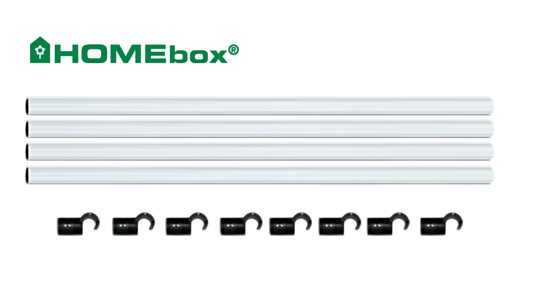 HOMEbox Fixture Poles Stangen-Set 80cm 16mm