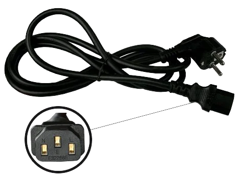 Netzkabel mit IEC Connector & Schuko-Stecker