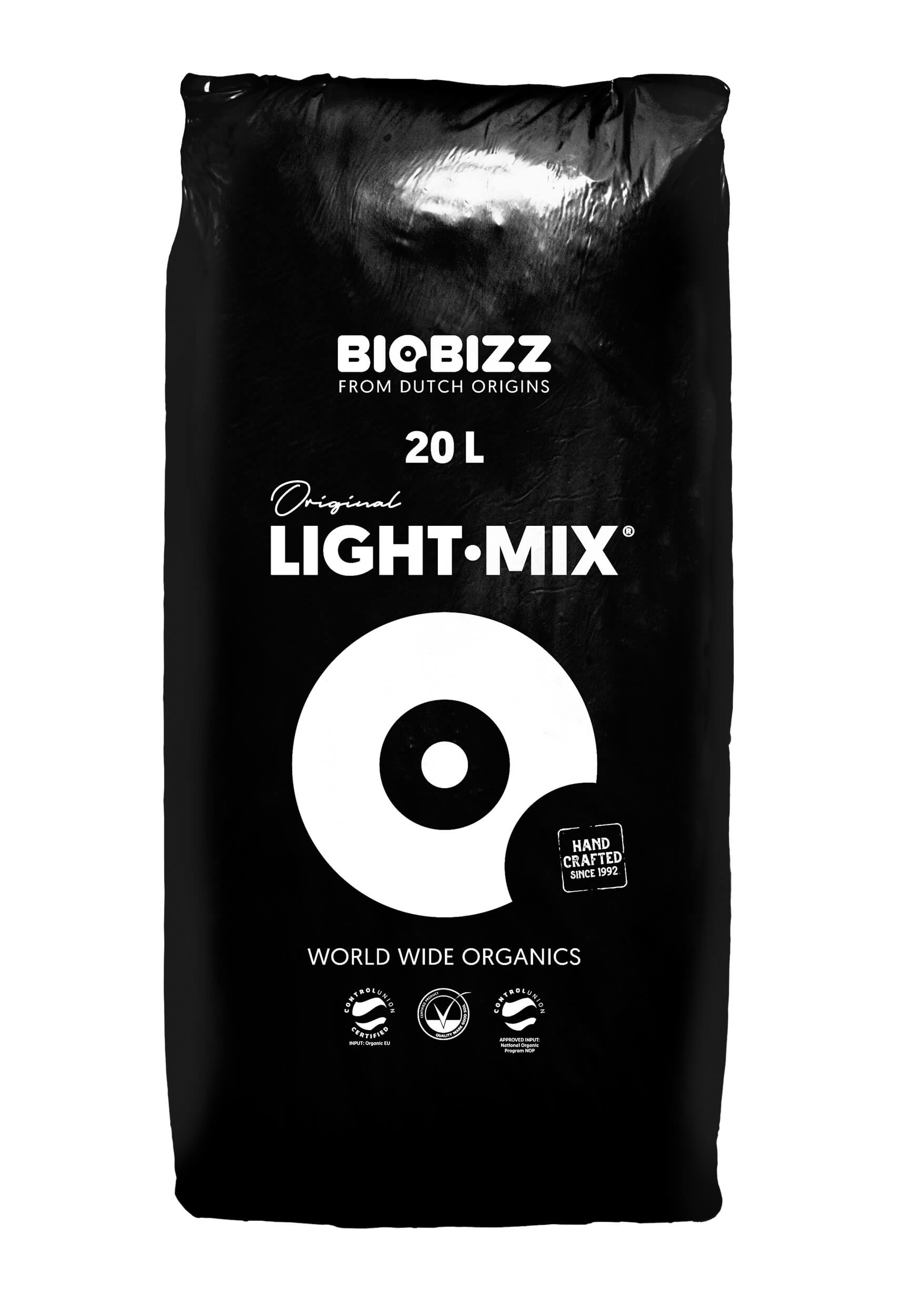 BioBizz LIGHT-MIX Erde mit Perlite 20L