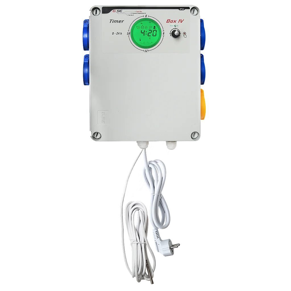 GSE Timer Box IV 4x600W Steckdosen + Heizung