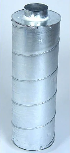Schalldämpfer ø100mm Anschl. 60cm