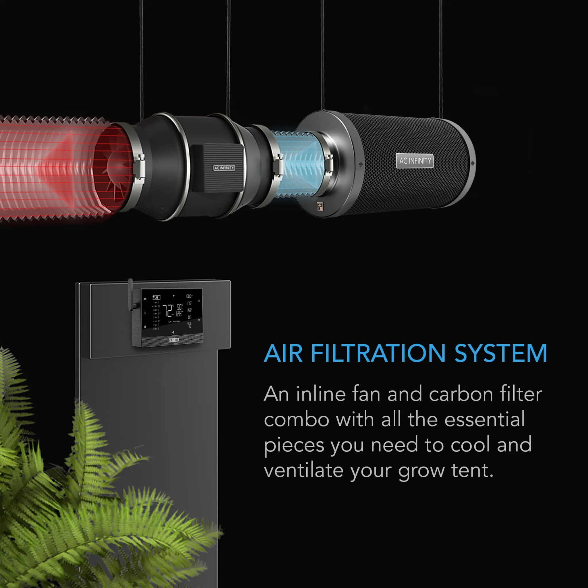 AC Infinity Luftfilter-Set PRO 150mm Details 1