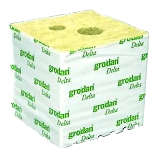 Grodan Kulturblock 15x15x14,2cm kleines und großes Loch 1Kt=48Stk