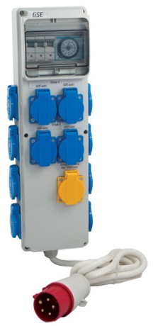 GSE Timer Box III 12x600W + Heizungsockel (Drehstrom / 3 Phasen) 